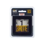 BRITE Рамка 1 пост РУ-1-1-БрЧ металл черный