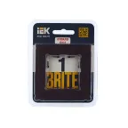 BRITE Рамка 1 пост РУ-1-2-БрТБ стекло бронза