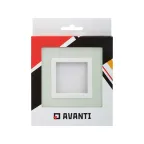 Рамка из натурального стекла, ''Avanti'', светло-зеленая, 2 модуля