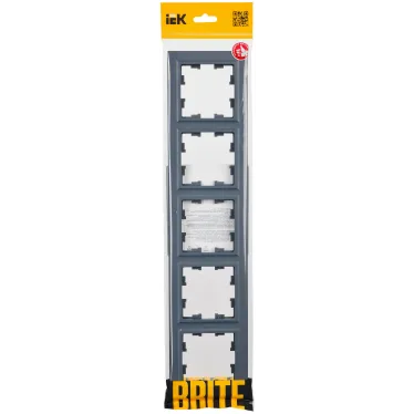 BRITE Рамка 5 постов РУ-5-БрМ маренго