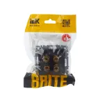 BRITE Аудиорозетка 4 поста РА10-БрЧ черный