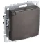 BRITE Розетка с заземлением с защитными шторками и крышкой 16А IP20 РСбш10-3-БрТБ темная бронза