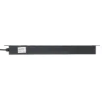 Блок розеток PDU TERACOM PRO 19' 1U 10А/250В 9 роз. Schuko шнур 2 м 3x1.5 мм2 вилка C14 корпус алюминий черный