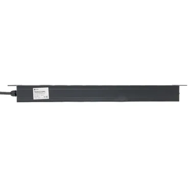 Блок розеток PDU TERACOM PRO 19' 1U 10А/250В 9 роз. Schuko шнур 2 м 3x1.5 мм2 вилка C14 корпус алюминий черный