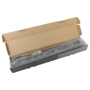 Блок розеток PDU TERACOM PRO 19' 1U 10А/250В 9 роз. Schuko шнур 2 м 3x1.5 мм2 вилка C14 корпус алюминий черный
