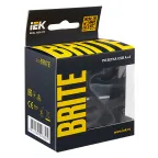 BRITE Розетка USB A+A 3.1А РЮ10-1-БрЧ черный