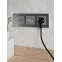 BRITE Розетка USB A+C 18Вт РЮ11-1-БрА алюминий