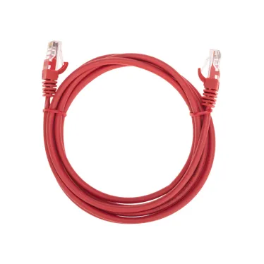 Патч-корд U/UTP, CAT 5e, RJ45-RJ45, 26AWG, LSZH, красный, 2м,