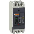 Выключатель автоматический двухполюсный EZC100 30 KA/380В 2Т 100 A