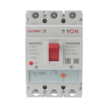 Автоматический выключатель YON MGS250 3P 160-200A 36kA
