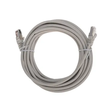 Патч-корд F/UTP, CAT 5e, RJ45-RJ45, 26AWG, LSZH, серый, 5м,