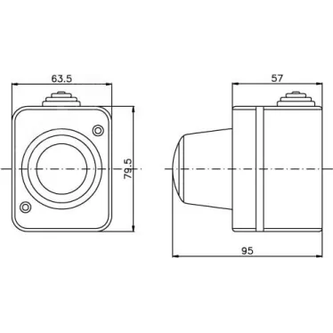 Арматура сигнальная световая IP54 прозрачная