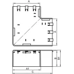 Угол плоский Г-образный 100x80 NPAN IN-Liner