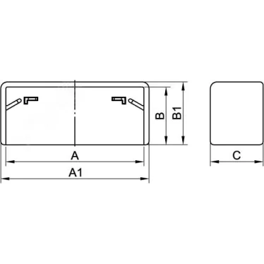 Заглушка LM 40х17 коричневая