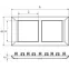 Avanti Рамка-суппорт черная для In-liner Front, 4 модульная