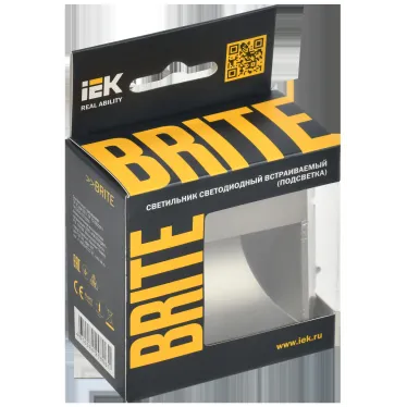 BRITE Подсветка LED встраиваемая ПЛ20-БрШ шампань