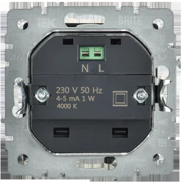 BRITE Подсветка LED встраиваемая ПЛ20-БрС сталь