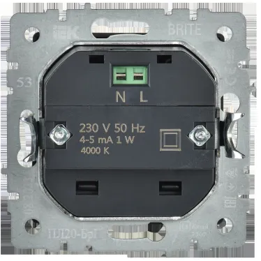BRITE Подсветка LED встраиваемая ПЛ20-БрГ графит