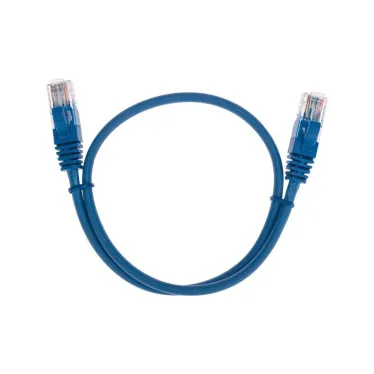 Патч-корд U/UTP, CAT 5e, RJ45-RJ45, 26AWG, LSZH, синий, 0,5м,