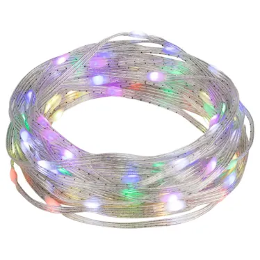 Умная гирлянда RGB, 10 м, ПДУ (управление цветом и режимами), таймер, USB, 100 LED, IP20 ERASG -01