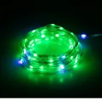 Умная гирлянда RGB, 10 м, ПДУ (управление цветом и режимами), таймер, USB, 100 LED, IP20 ERASG -01