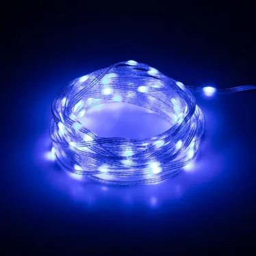 Умная гирлянда RGB, 10 м, ПДУ (управление цветом и режимами), таймер, USB, 100 LED, IP20 ERASG -01