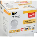 Светильник НПП9101 белый/шар 60Вт IP33 IEK