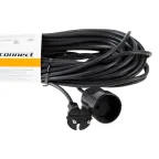 Удлинитель-шнур PROconnect ПВС 2х0.75, 10 м, б/з, 6 А, 1300 Вт, IP20, черный