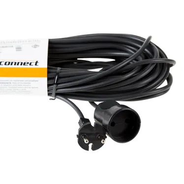 Удлинитель-шнур PROconnect ПВС 2х0.75, 10 м, б/з, 6 А, 1300 Вт, IP20, черный