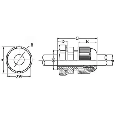 Сальник PG7 3-6мм IP68
