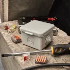 Коробка распаячная ОУ, 65x65x50, IP54 (УПрк 65*65/45.2.3), REXANT