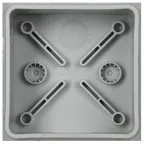 Коробка расп. КМ42435 о/п 80х80х40мм IP67 8 вв. серая