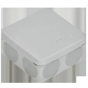 Коробка расп. КМ42435 о/п 80х80х40мм IP67 8 вв. серая