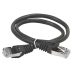 Патч-корд категория 5е FTP 1.5м PVC черный