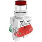 Кнопка красная ABLFP 22мм LED 220В ВK-22