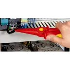 Круглогубцы плоские VDE 1000V из армированного фиберглассом пластика диапазон применения до -40°С L-220 мм диэлектрические