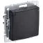 BRITE Розетка с заземлением с защитными шторками и крышкой 16А IP20 РСбш10-3-БрЧ черный