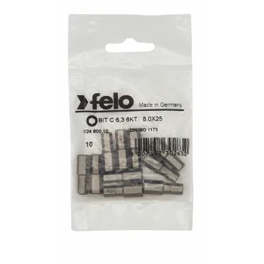 Бита шестигранная серия Industrial HEX 8,0X25, 10 шт