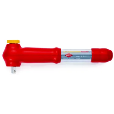 Ключ динамометрический VDE 1000V DR 3/8 5 - 25 Н·м L-290 мм диэлектрический