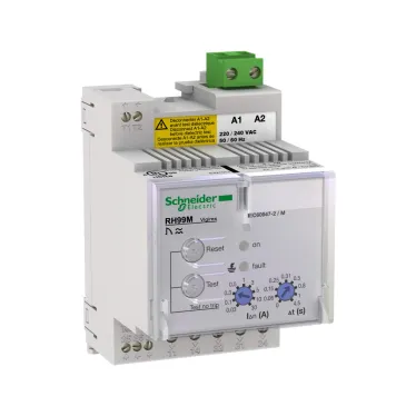 Реле контроля RH99M 50/60/400Гц автоматический сброс 0.1-30А 0-4.5сек