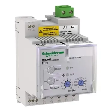 Реле контроля RH99M 50/60/400Гц автоматический сброс 0.1-30А 0-4.5сек