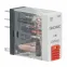Реле миниатюрное промышленное, 2CO, ком. ток 8А, AgSnO2, напряжение 230V AC, опция: тест-кнопка+светодиод