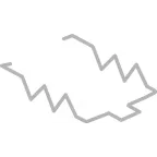 Скоба-держатель металлическая