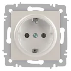 Розетка Intro Accent 6-202-06 2P+E Schuko, 16А-250В, IP20, СУ, перламутр