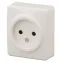 Розетка 2P, 16A-250В, ОУ, Эра Эксперт, сл.кость, 11-2201-02