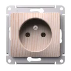                  GLOSSA розетка без заземления, 16А, механизм, сосна
               