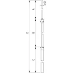 Мачта изолированная молниеприемная 4м