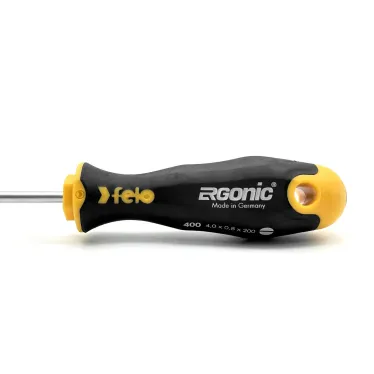 Отвертка Ergonic плоская шлицевая 4,0X0,8X200