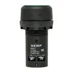 Кнопка зеленая SW2C-10D с подсветкой неон 1з IP54