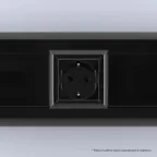 Avanti Розетка ''Черный квадрат'', 2P+E, с защитными шторками, 2 модульная